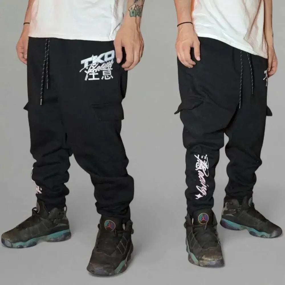 TKO Racing Black Cargo Jogger Sweatpants